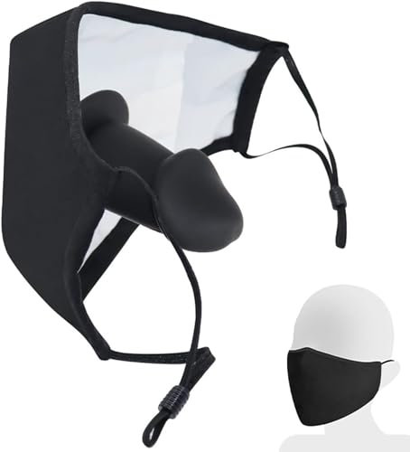 Bavaglio in silicone con palla e maschera per il viso - Utilizzabile all'aperto - Bavaglio a bocca nascosta - Gioco sadomaso sadomaso estremo - Giocattoli sessuali per uomini(A-dildo)
