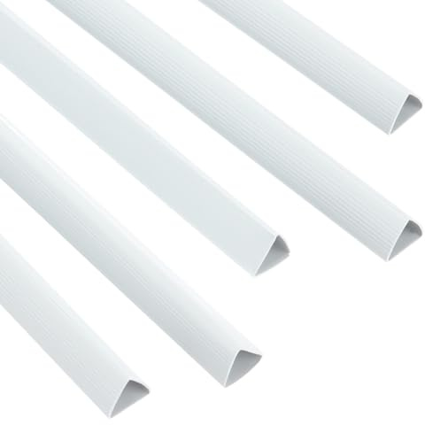 PATIKIL 10pz Barre Rilegatura, 15mm Dorsi Plastici Rilegatura 120 Fogli Capacità Raccoglitore Rapporto Formato A4 Raccoglitore Presentazione Triangolare per Copertina Rapporto, Bianco