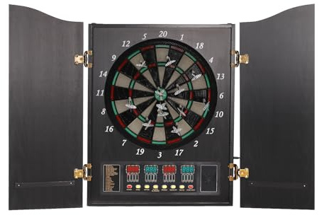 Elektronisk darttavla med 4 LED-skärmar, 27 olika spel, 243 spelvarianter, E darttavla för upp till 16 spelare