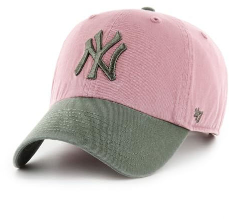 '47 New York Yankees MLB Clean Up Two Tone Rosa Grün Verstellbare Cap One-Size