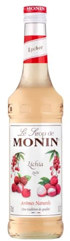 MONIN Premium Lychee Syrup 700ml for Cocktails and Mocktails. Vegan-Friendly, Allergen-Free, 100% Natural Flavours and Colourings. Perfect for Lychee Martinis