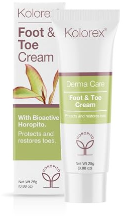 Kolorex Foot & Toe Care Cream - Herbal Foot Cream Enriched with Tea Tree Oil and New Zealand Herb Horopito, 25 Grams
