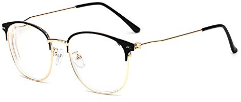 GEMSeven Retro Round Frame Myopia Brille für Frauen Männer Optische Computerbrille