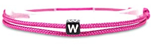 Made by Nami Surfararmband personlig med bokstav – kvinnor män flickor par armband individualiserat – flickvän vänskapsarmband gåva – vattentätt och justerbart, M, Nylon