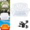 WYEIAHS 2024 Aufblasbare Couch Verdicktes PVC-Material Portable Camping Hof Couches Air Sofa Transparente Terrassenmöbel für Party-Hof Innenräume (Transparent)
