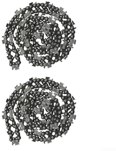 Cadena de motosierra de 22 pulgadas, hoja de cadena de sierra de repuesto de 0.325 pulgadas LP paso 0.058 calibre 86DL piezas de reparación para motosierra (2 piezas)