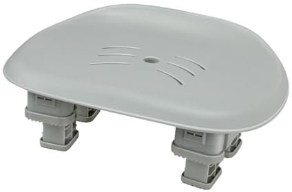 Milageto Taburete Elevador para Bañera de Hidromasaje, Taburete de Ducha, Taburete para Baño, Taburete Antideslizante, Estable, Portátil, Taburete para Bañera, Gris