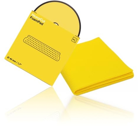 wortek Polierset Koch Chemie Fine Cut Foam Pad Polierpad Ø 45 x 25 mm inkl Microfaser Fine Cut Tuch Auto Polierpad Polierschaum Set für Exzenter Poliermaschine