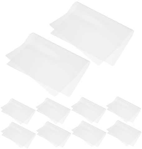 WRITWAA 100 Fogli Pellicola Di Laminazione in Plastica Trasparente Pellicola Protettiva Per Laminazione Custodia in Plastica Per Carte Transparent Pvc