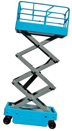 Oshhni elevadora de Tijera de Trabajo Alta, Modelo de Elevador de Garaje, colección 1/64, de reparación novedoso para Garaje, Regalo de, Azul Nuevo