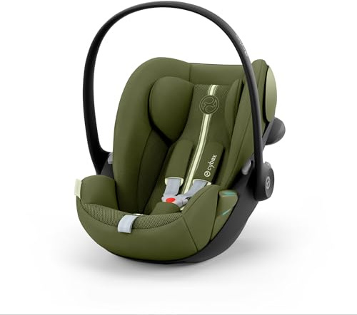 CYBEX Gold Babyskydd Cloud G3 Plus, Moss Green | Från födseln upp till ca 24 månader, För barn från 40 till 87 cm, Max. 13 kg, 180° vridfunktion, Mesh-tyg, Nyföddsinlägg