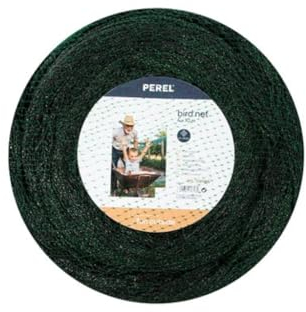 Perel Filet Anti-Oiseaux, Polyester, Maillage 2 cm², 4 x 10 m, Vert