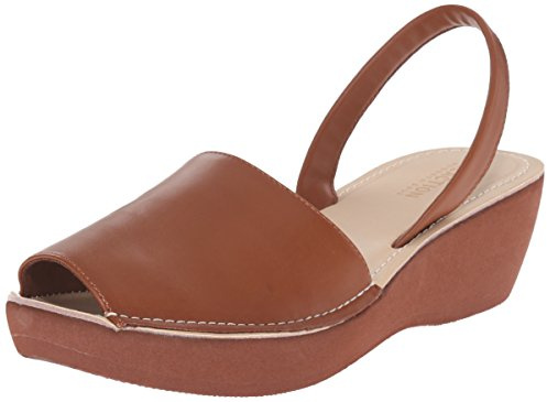 Kenneth Cole REACTION Womens Fine Glass Slingback Platform Sandal, Brown, 9 US