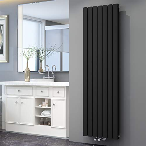 ELEGANT Radiateur panneau vertical - Double couche - Anthracite - Raccord central - 1800 x 542 mm - Design vertical - Radiateur plat