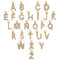 nbeads 26 Stk. Brief Zirkonia Charms, Messing Micro Pave Letter AZ Alphabet Zirkonia Charms Kleine Anhänger Für Die Schmuckherstellung