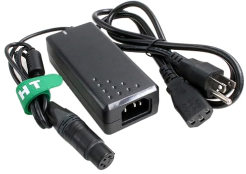 HangTon XLR 4-stifts strömförsörjningsadapter för Sony F55 Venedig Canon C500 MKII Panasonic Zaxcom Fusionkameramonitor 12 V 4 A