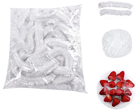 Paquet de 200 sacs de conservation des aliments, couvercles élastiques réutilisables, sacs de conservation des aliments en plastique, conservation des légumes à la maison, réutilisables