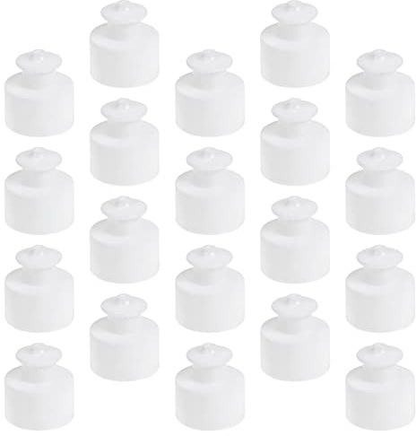 HEMOTON 20 tappi di ricambio per bottiglie d'acqua, 28 mm, 410, colore bianco