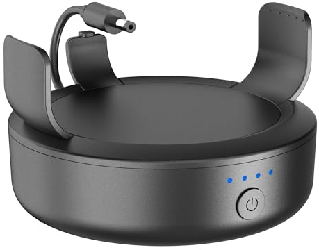 PlusAcc Akku für ᴅот 3. Gen - 10000mAh Tragbare Batterie Base für ᴅот 3. Generation mit 16 Stunden Spielzeit für MP 3 (Schwarz)