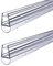 S'AFIELINA Duschtür Dichtung Ersatzdichtung Wasserabweiser Duschdichtung Schwallschutz Duschkabine Bad 4-6mm Glas 80cm (2 Stück)