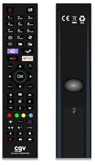 CGV | Télécommande TV Universelle Multi-Marques Fidelio MM sans PROGRAMATION | Marques : AYA, Bluesky, First Line, Grandin, Hitachi, Proline, Qilive, Schaub-Lorenz, Schneider, Selecline, Techwood…