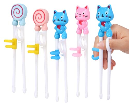 Bacchette Sushi Bambini,Biluer 4PCS Bacchette Sushi Bacchette Cinesi Bacchette Chopsticks