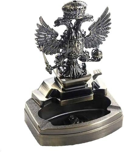 Decorative Ashtray Sets With Eagle Shape Butane Lighter Soft Flame Adjuastable Refillable（No Gas）