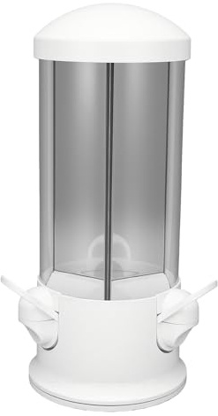 HEEPDD 3-Kompartments Godis Dispenser, 3-vägs Snacks Dispenser med Klara Kompartments, Enkel Tryckutmatning för Godis och Nötter, Anti-blandningsdesign för Hemmakontor