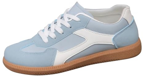 Generiska damsneakers, gymnastikskor, fritidsskor, sportskor | Klassiska retro sneakers med gummisula för tennis skateboardådor halkfri fitness fashionabla promenadskor