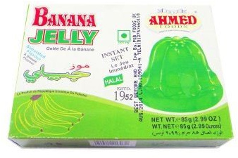 Ahmed Banana Jelly (Vegetarian) - 85g x 3