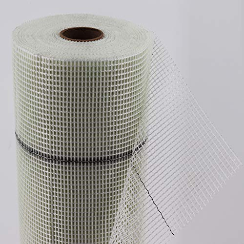 Tissu de renfort Aquagart rouleau 100 m² 1 m de large I tissu plâtre ETICS tissu fibre de verre 165 g/m² I tissu plâtre intérieur tissu renfort extérieur I isolation façade I tissu maille 4x4 mm