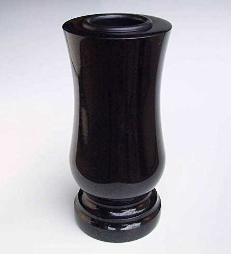 Designgrab SS1 Vase funéraire en granit design suédois Noir Taille M