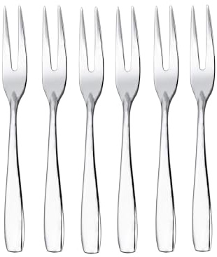 IMEEA Mini Cocktail Forks Appetizer Forks 18/8 Stainless Steel Fruit Forks Dessert Forks Tasting Forks, 4.5-inch
