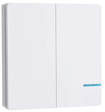 Mengshen Kabelloser Lichtschalter, 2 Wege Schalter(Nur Schalttafel, Empfänger Nicht Im Lieferumfang Enthalten)