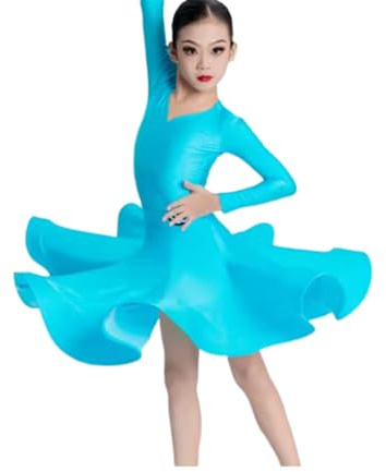 OTMYIGO A7,170, Vestito da Ballo Latino per Ragazze Vestito da Ballo Latino Diviso Costume da Ballo Latino Salsa Sala da Ballo Tango Spettacolo Abiti