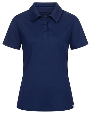 TOM FYFE Premium Merino Polo-Shirt Damen Marine/M | Made in Europe