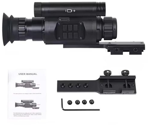 SUZLAZYR Digital Night Vision Scope, 940nm IR infraröd skop för jakt, 1920x1080 OLED HD Night Vision Monocular med 4X digital zoom, Stöttålig