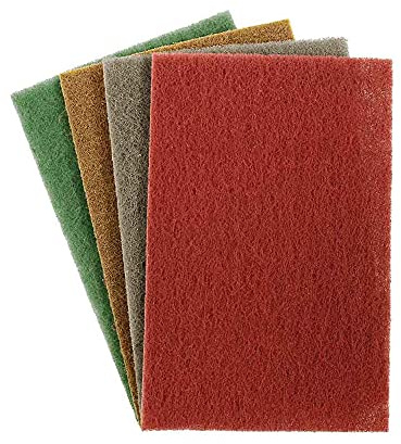 Abracs ABFHPBROWN Vliesstoff Hand Pad - 150mm x 230mm - Braun - Grob - Packung enthält 10 Stück