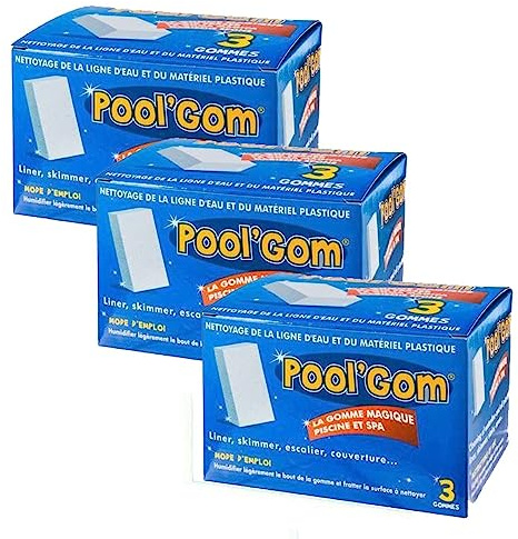 9 Pool GOM Toucan Gomma Speciale per la Pulizia Linea d'Acqua Pareti Parti in Plastica per Piscina & Spa - Confezione da 9 Pezzi