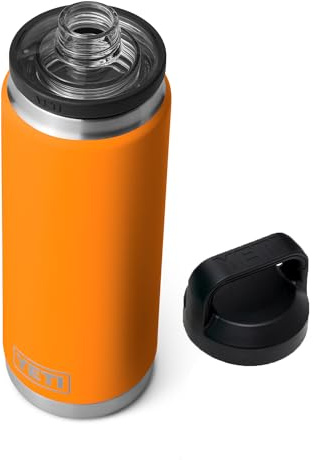 YETI Rambler 26 oz Bottle, Vacuum Insulated, Stainless Steel with Chug Cap, King Crab