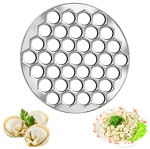 Niuhong Teigpresse Gefüllte Teigtaschen Nudel Ravioli Form Pelmeni Fleisch Ravioli Maker Mold DIY Knödel-Hersteller Shaper Manuelle Teigtaschenform Klöße Dough Press Backen Pelmeni-Form Metallform