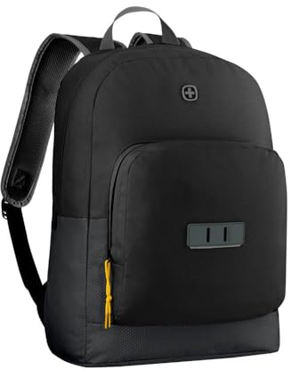 WENGER Crango Laptop-Rucksack, Notebook bis 16 Zoll, Organizer, 27 l, Damen Herren, Büro Business-Reisen Uni, Schwarz, 612557