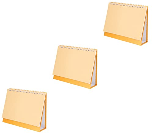 Ciieeo 3 Sets DIY Blanko-Tischkalender Stehpultkalender Bürodekor Scrapbook-Verzierungen Tragbare Mini-Kalender Mini-Tischkalender Desktop-Kalender Desktop-Memo Blanko-Kalender