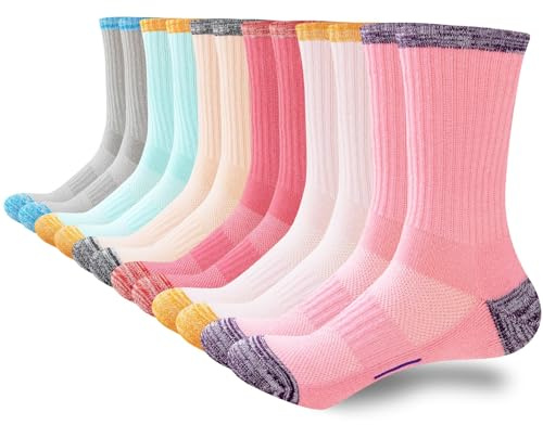 InaWarm Calzini Donna 39-42 35-38, Calze Running di Cotone Termiche Traspiranti Ammortizzate, Sportive Anti-vesciche Spesse Trekking Multi Performance 6 Paia