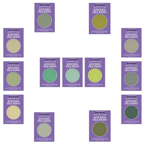 Rust-Oleum Kitchen Wall Tile Paint in Gloss Finish – Rich Greens Tester Box