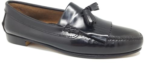 Zapato Castellano Hombre | Mocasines 1901 | Flecos y Borlas | Suela | Hecho en España | 209
