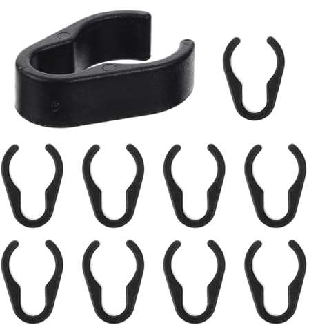 ibasenice Mic Cable Holders 10 Pack Flexible Microphone Cable Clips for Secure Wire Management on Stands Home Stage Classroom Use