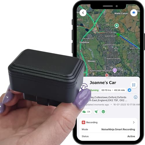 Records Audio Inside the Vehicle & Uploads it to the App, this Anti Theft Car Tracker Simply Plugs in Discreetly, it’s Powered by the Vehicle | Real Time GPS Tracker with PrePaid SIM & 5 Year Warranty