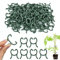100 Stück Klein Pflanzenclips Grün, Wiederverwendbar Pflanzenklammern, Pflanzen Clips für Kletterpflanzen Klein Pflanzenklammern Tomatenclips, Gartenklammern für Unterstützen Pflanzen Gemüse Obst