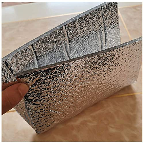 Bolla isolante autoadesiva per soffitte, soffitte, pavimenti, capannoni, roulotte, barche, serre, case di animali domestici e garage, rotolo di barriera al vapore, 1 x 8 m